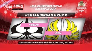 USAKTI vs UNESA di LIMA Futsal Nationals 2017 Womens [upl. by Yokum]