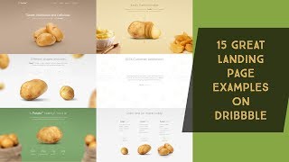 15 Great Landing Page Examples on Dribbble [upl. by Amahcen]