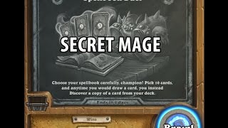 Tavern Brawl Spellbook Duel Secret Mage [upl. by Odnanreh]