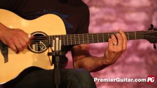 Review Demo  Lag Guitars Tramontane TSE701ACE [upl. by Ramedlab]