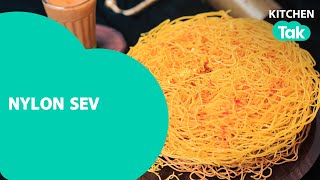 Nylon Sev Recipe  Indian Food  Quick amp Easy  Homemade  Tea Snack  Veg Combo  Kitchen Tak [upl. by Lyell]