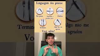 A linguagem dos pratos passe mensagens mudando os talheres 🍽️ Créditos cheffmuelleroficial [upl. by Roddy]