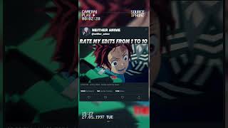 Tanjiro X Nobody  song edit  Demon slayer Edit 🔥  kny fyp demonslayer foryou [upl. by Akinahc221]