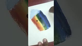 Rainbow rocket art creative diy [upl. by Dlnaod]