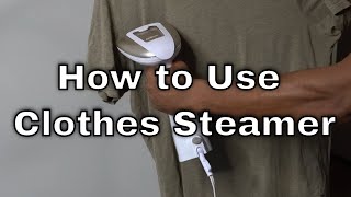 Clothes Steamer  How to Use [upl. by Aire]