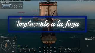 Naval Action PVP  Implacable a la fuga [upl. by Enitnelav]