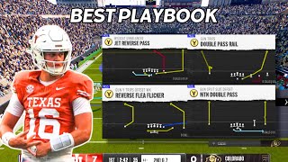 BEST CRAZY EFFECTIVE TRICK PLAY PLAYBOOK IN COLLEGE FOOTBALL 25 [upl. by Apostles8]