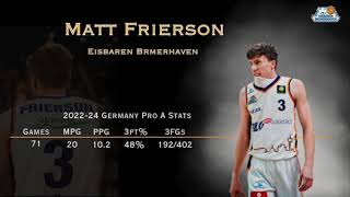 Matt Frierson 202324 Eisbaren Bremerhaven Highlights Germany Pro A [upl. by Ai]