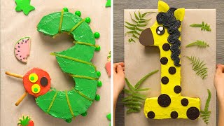 10 Amazing Number Themed Dessert Recipes  DIY Homemade Number Buttercream Cupcakes  So Yummy Cake [upl. by Saref]