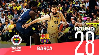 Fenerbahce roars in a thrilling finale  Round 28 Highlights  Turkish Airlines EuroLeague [upl. by Airamalegna953]