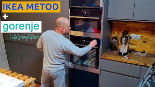 Gorenje Built In Oven and microwave oven IKEA METOD kitchen cabinet integrateion stepbystep guide [upl. by Lesser]