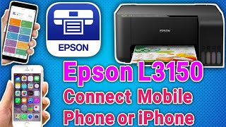 Connect Epson L3150 Printer to Wifi NetworkEpson L3150 Wifi Direct amp iPrint Print from Your Phone [upl. by Ahsot]