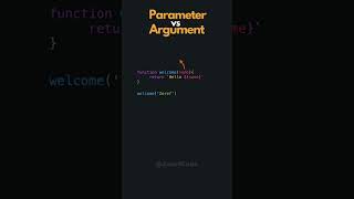 Parameter vs Argument in JavaScript [upl. by Atiniuq553]