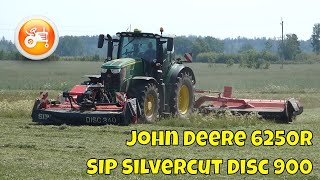 Silage 2023  John Deere 6250R amp SIP Silvercut Disc 900 [upl. by John]