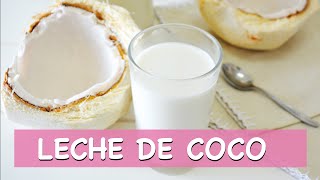 Básicos Cómo hacer LECHE DE COCO Leches vegetales [upl. by Ru]