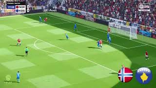 Norway vs Kosovo  International Friendly Match 2024  eFootball PES 2021 [upl. by Tessler261]