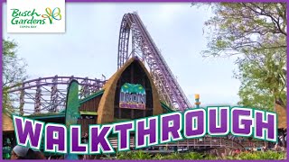 Busch Gardens Tampa Bay  Walkthrough [upl. by Eatnhoj]