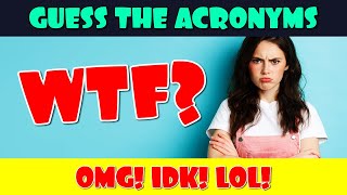 Guess the Acronyms  Acronyms Quiz [upl. by Eimme269]