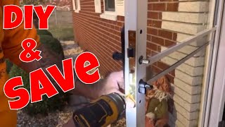 Pella Storm Door Latch Assembly Replacement  Repair  How To [upl. by Neehcas]