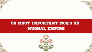 Mughal History MCQ  Indian history GK questions  History  Competitive exams  Part1  Top mcq [upl. by Yelsna]