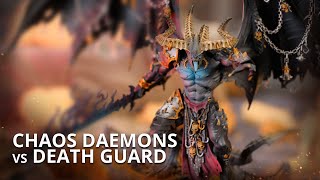 Chaos Daemons vs Death Guard  NEW CODEX  Warhammer 40k Battle Report [upl. by Akeret]