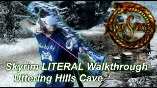 Uttering Hills Cave Eliminating Summerset Shadows Skyrim LITERAL Walkthrough [upl. by Namrehs]