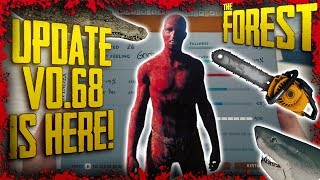 Update v068  Chainsaw Relocated Stat Page Overhaul New RED MAN amp MORE  The Forest [upl. by Aittam852]