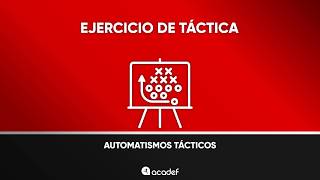 EJERCICIO DE TÁCTICA Automatismos Tácticos [upl. by Enyamert]