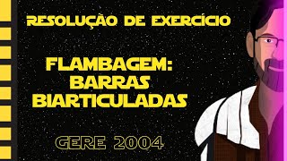 Flambagem Barras Biarticuladas  Resolução do Exercício 1134 GERE 2004 [upl. by Tebazile]