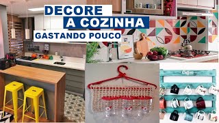 como decorar a cozinha gastando pouco dinheiro  IDEIAS E DICAS FUNCIONAIS [upl. by Nogem]