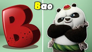 Kung Fu Panda 4 ABCs Learn the Alphabet with Your Favorite Characters  ABC Phonics Song [upl. by Kopans]