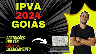 ✅ IPVA 2024 GO ✅ Multas CRLVDigital Dívida Ativa  2024™ ipva2024 [upl. by Venuti]