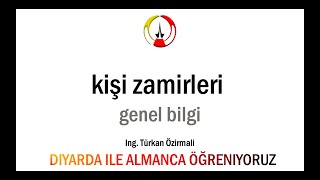 ALMANCA kişi zamirleri ve fiil çekimleri I DIYARDA [upl. by Lauraine]