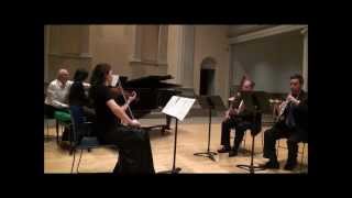 FIRST SNOW for Oboe Bassoon Violin and Piano by Nataliya Medvedovskaya [upl. by Ahlgren]