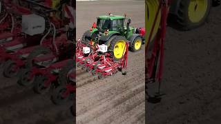 John Deere 6120M tractor Drilling Sugarbeet FlyingPixelsPhotography [upl. by Arrat107]