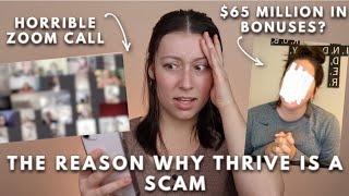 THE REASON WHY THRIVE IS A SCAM WATCH THIS [upl. by Niowtna]