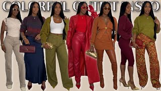 MONOCHROMECOLORFUL Looks For FallWinter 2024  Outfit Inspo [upl. by Akeihsal615]