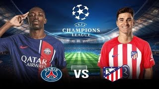 Uefa Champions League  Atletico Madrid vs PSG  efootball 2025 Gameplay [upl. by Rehoptsirhc]