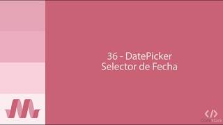 36  Date Picker Selector de Fecha Materialize CSS [upl. by Lurline]