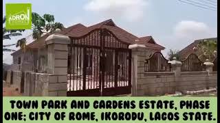 TOWN PARK AND GARDENS ESTATE IMOTA IKORODU [upl. by Eatnohs]