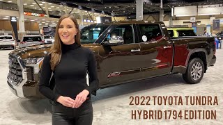 2022 TOYOTA TUNDRA iFORCE MAX 1794 EDITION Power Style amp Fewer Emissions [upl. by Nevla289]