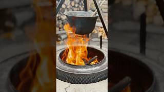 WoodFired Chicken Paprikash with Homemade Dumplings hungariancuisine [upl. by Corilla]