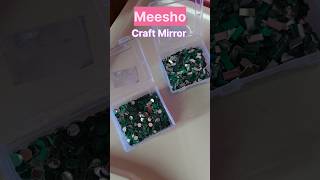 Unboxing small craft Mirrors from meesho  round 1280 rectangle 1600 pieces mirrors shorts [upl. by Paulita44]