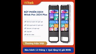 Hướng dẫn sử dụng máy phiên dịch WITEK 2024  Công nghệ AI mới nhất hiện nay [upl. by Harolda]