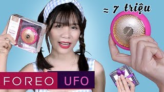 Mở hộp Foreo UFO  Máy Đắp Mặt Nạ Siêu Tốc Trong 90 giây giá gần 7 triệu  Tiny Loly [upl. by Ardried]