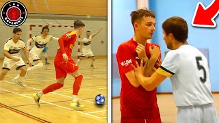 I Played in a PRO FUTSAL MATCH amp We Got REVENGE Football Skills amp Goals [upl. by Alesig]