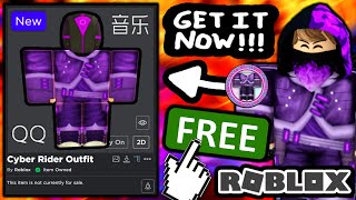 FREE ACCESSORIES HOW TO GET Cyber Rider Shirt amp Pants OUTFIT ROBLOX Luobu Launch Party QQ EVENT [upl. by Eemla]