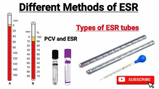 ESR test in hindi  Different methods of estimating ESR  ESR by Wintrobe and westergren Method [upl. by Nat]