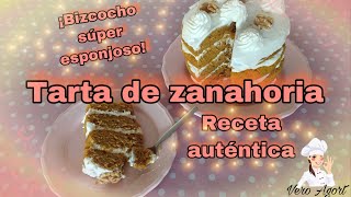 ✅TARTA DE ZANAHORIA LA MEJOR RECETA QUE PROBARÁS ESPONJOSA Y DELICIOSA [upl. by Huttan]