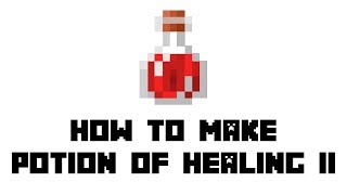 Minecraft Survival How to Make Potion of Healing II [upl. by Gaile790]